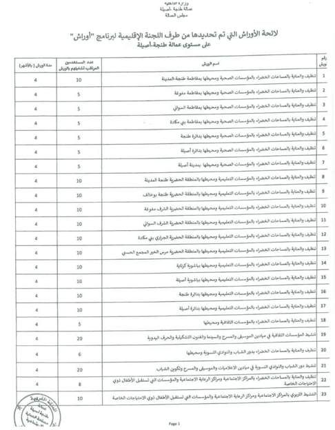 اوراش طنجة اصيلة